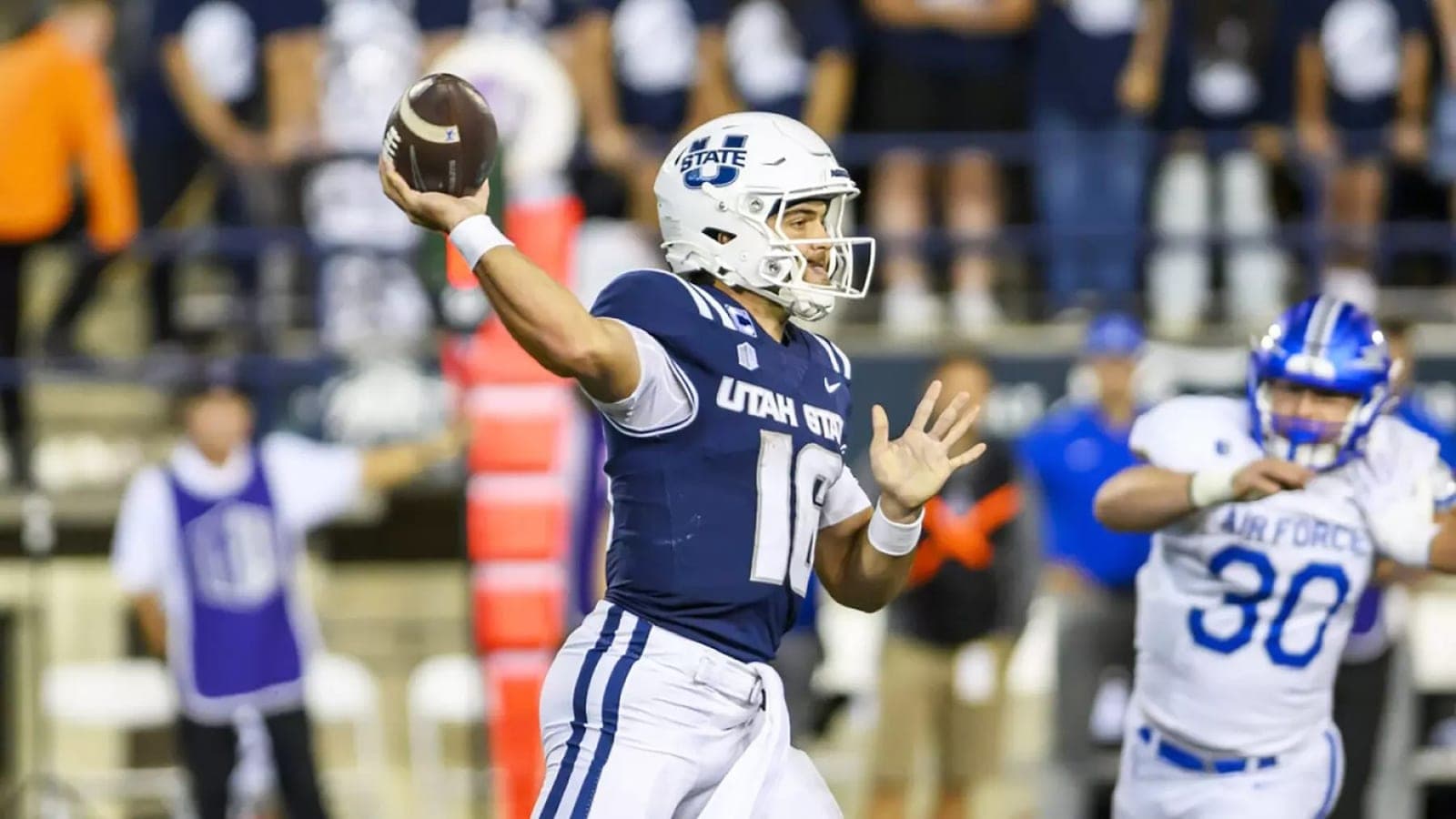 Bryson Barnes on the official Utah State Aggies football roster page.