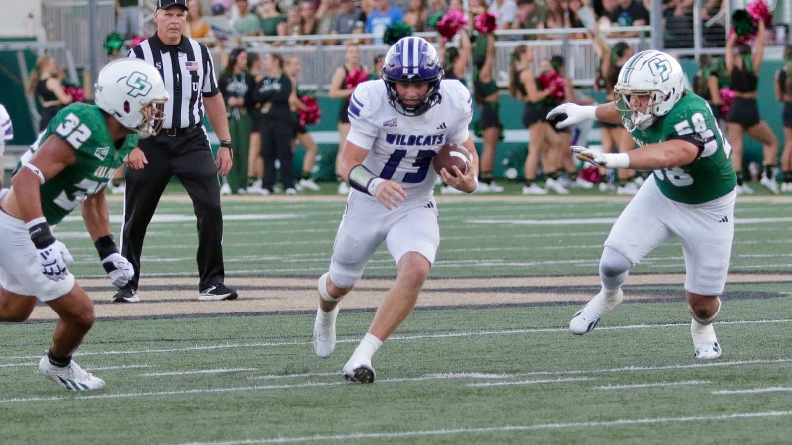 Weber State quarterback Nate Dahle during the Wildcats' double-overtime win at Cal Poly on Oct. 3, 2026.